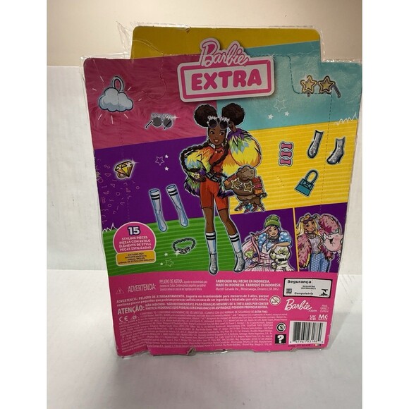 Barbie Extra #1 Shine Bright  doll with 15 styling Pieces includes Pet NEW - Picture 7 of 12